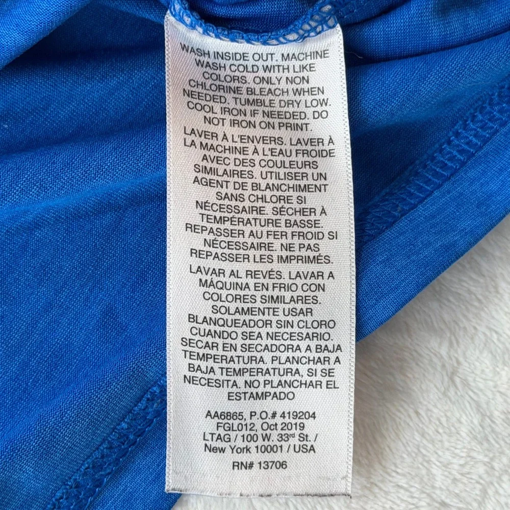 Adidas Graphic T-Shirt Youth XL Blue Good Logo‎ AA6865 Short Sleeve Tee